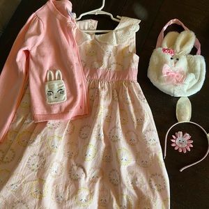 Like new Easter outfit and accessories - size 6
